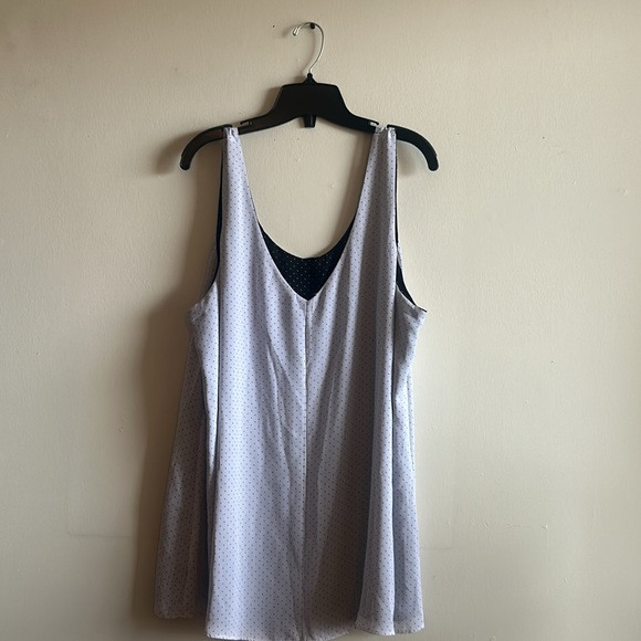 Black white pockadoted reversible tank top - Picture 2 of 3